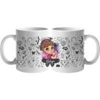 Egyedi karakteres nőnapi bögre