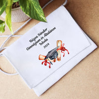 Ballagási emlék tarisznya szerkeszthető mintával