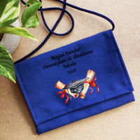 Ballagási emlék tarisznya szerkeszthető mintával