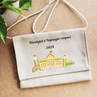 Óvodás búcsúztató tarisznya egyedi névvel és óvodás jellel