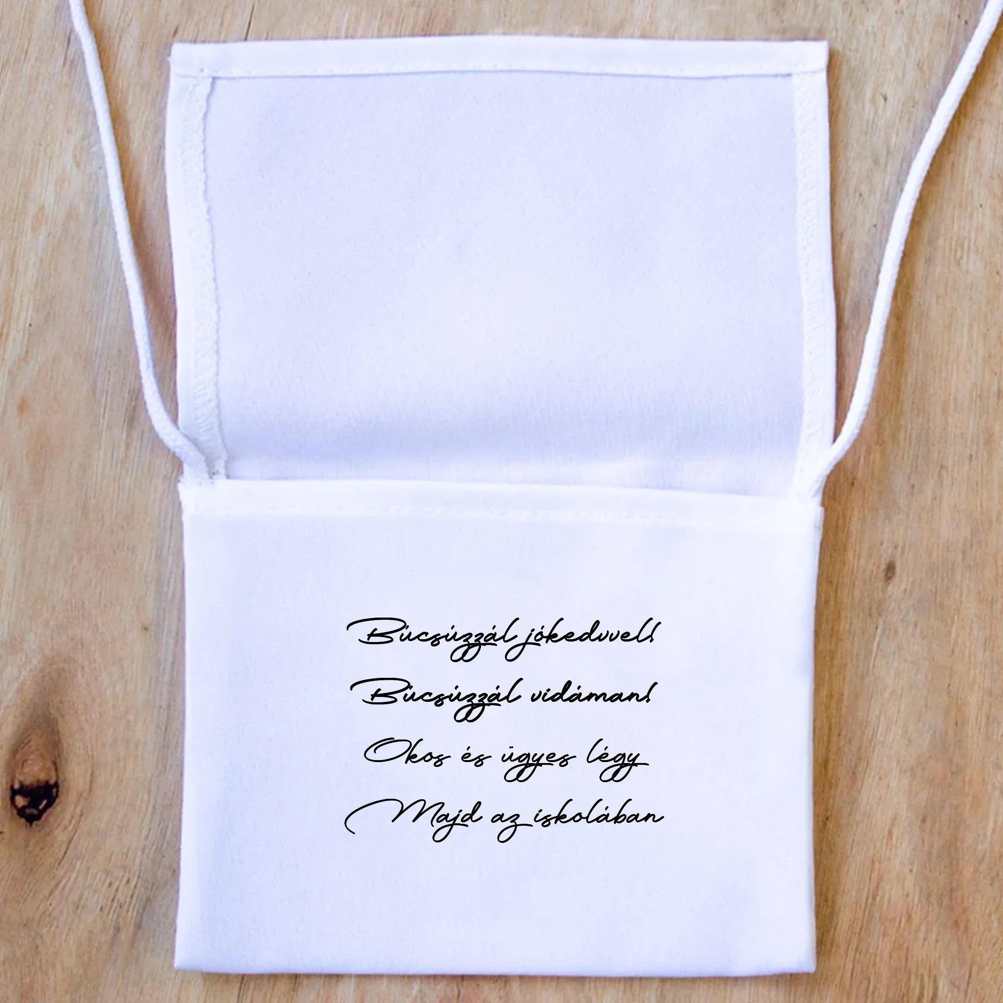 Egyedi neves ovis ballagási tarisznya idézettel