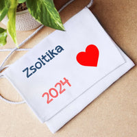 Egyedi neves ovis ballagási tarisznya idézettel