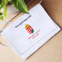 Egyedi szerkeszthető feliratos tarisznya címerrel