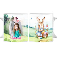 Húsvéti ajándék bögre gyerekeknek egyedi képpel és választható mintával