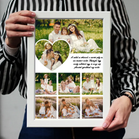 Egyedi képes szivecskés falikép szerkeszthető felirattal