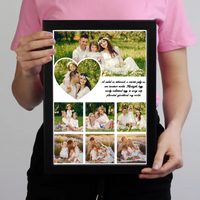 Egyedi képes szivecskés falikép szerkeszthető felirattal