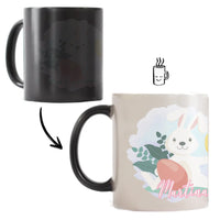 Húsvéti mintás ajándék bögre gyerekeknek egyedi névvel