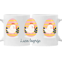 Húsvéti tojás ajándék bögre névvel