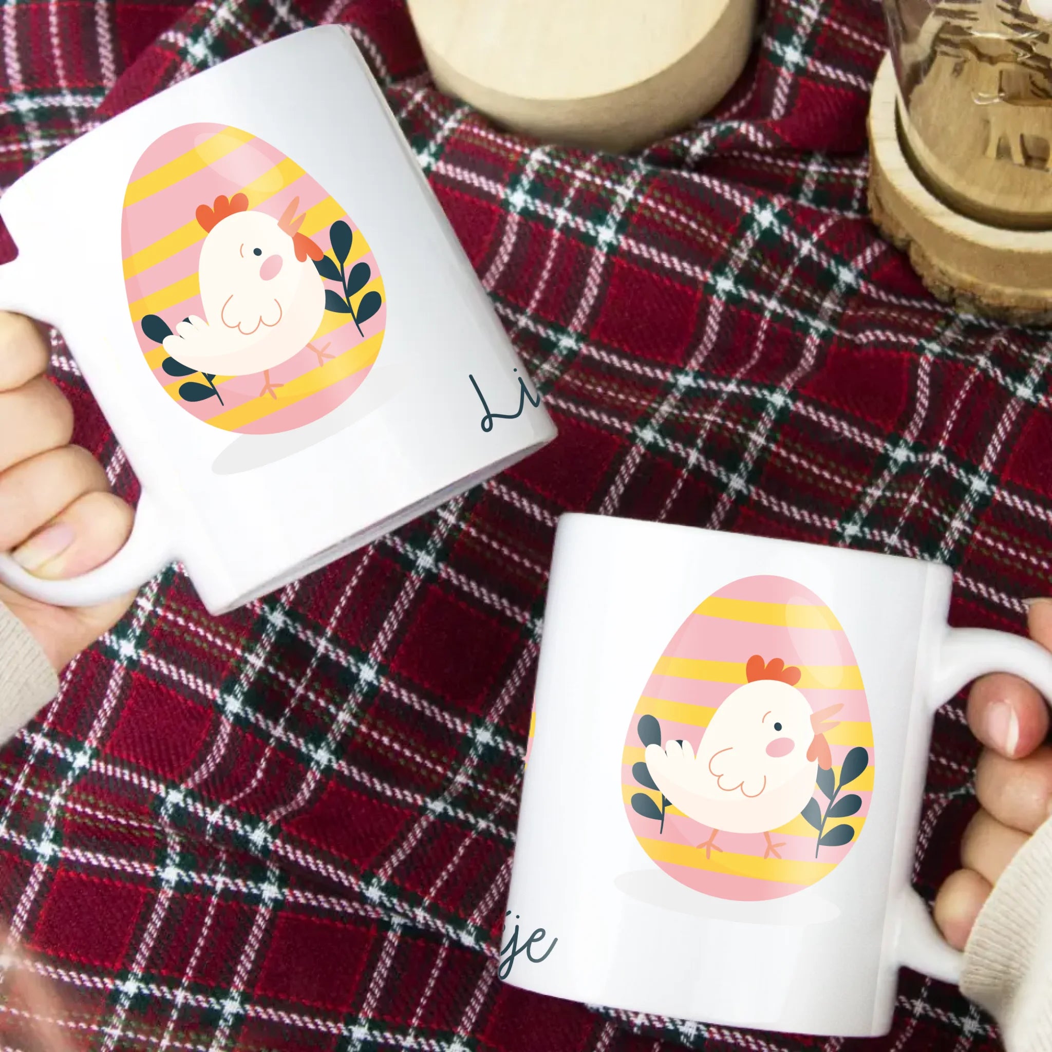 Húsvéti tojás ajándék bögre névvel