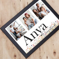 Anya szeretünk - egyedi képes falikép választható felirattal