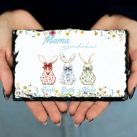 A mama ajándékai - Egyedi húsvéti ajándék gránitlap nagymamáknak nyuszis mintával