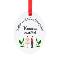 Húsvéti ajándék felnőtteknek - Kellemes Húsvéti Ünnepeket feliratos egyedi neves tojásfadísz