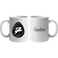 Húsvéti Nyuszitojásos ajándék bögre egyedi névvel