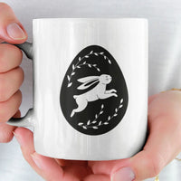 Húsvéti Nyuszitojásos ajándék bögre egyedi névvel