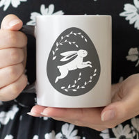 Húsvéti Nyuszitojásos ajándék bögre egyedi névvel