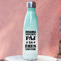 Színátmenetes edzős motivációs kulacs névvel