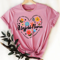 Egyedi póló mamáknak - A legjobb mama erős gondoskodó szép önfeláldozó