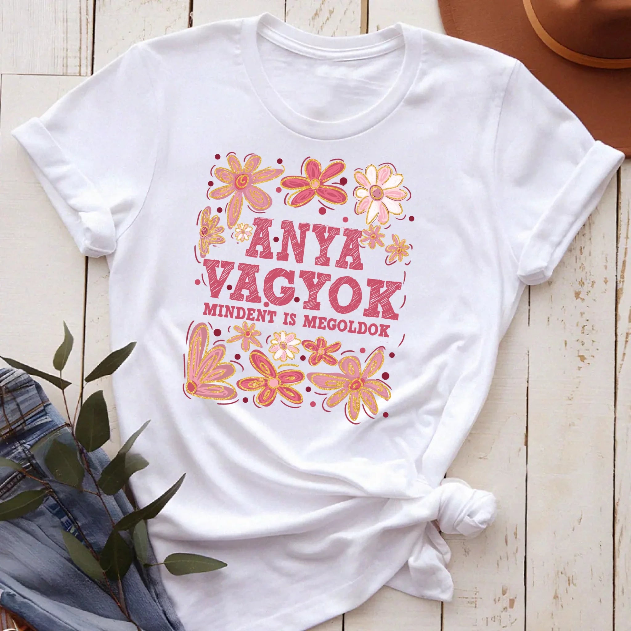 Egyedi póló anyáknak - Anya vagyok póló választható felirattal
