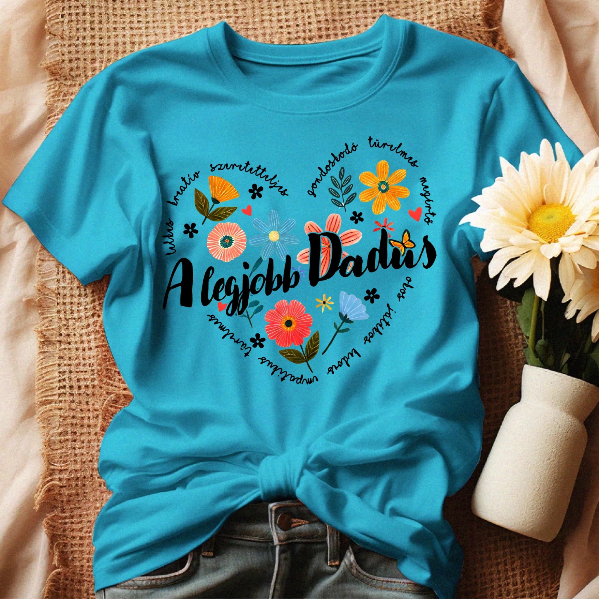 A legjobb Dadus női póló egyedi felirattal