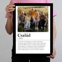 Egy csodálatos Édesanya jellemzői - Egyedi scrabble feliratos falikép Anyák napjára