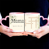 Egy csodálatos Nagymama jellemzői - Egyedi scrabble feliratos bögre Anyák napjára