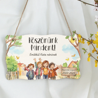 Ballagási emlék dísztábla