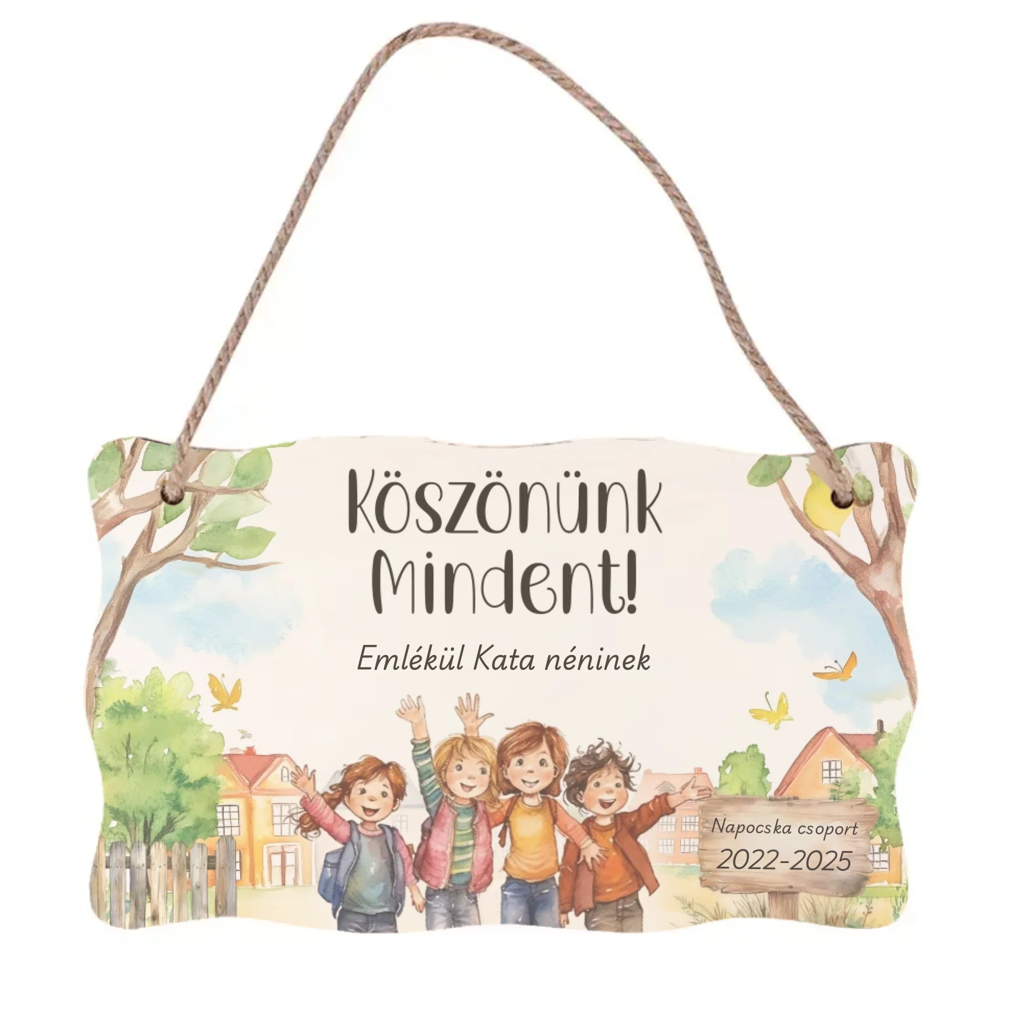 Ballagási emlék dísztábla