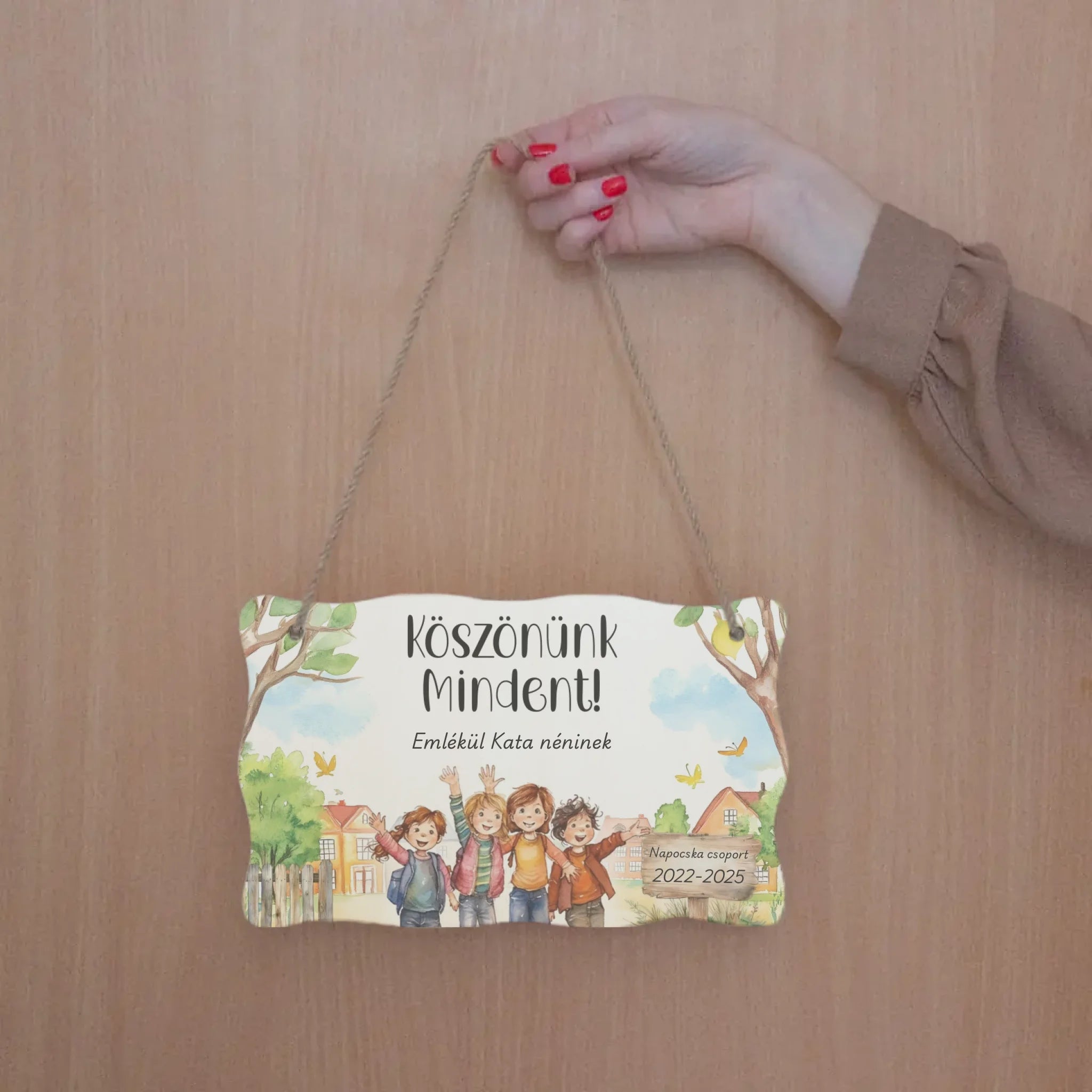 Ballagási emlék dísztábla