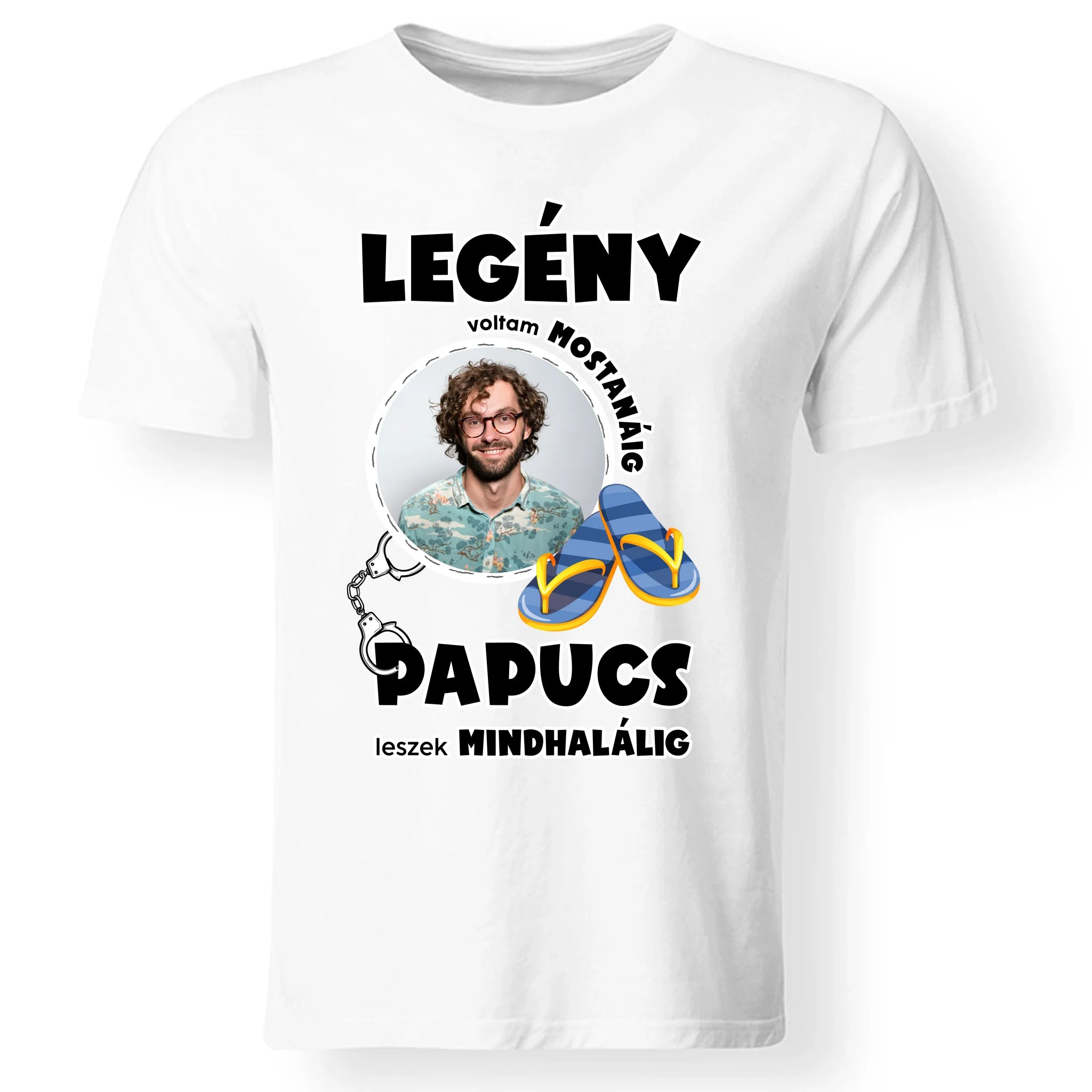 Legény voltam mostanáig saját képes legénybúcsús póló