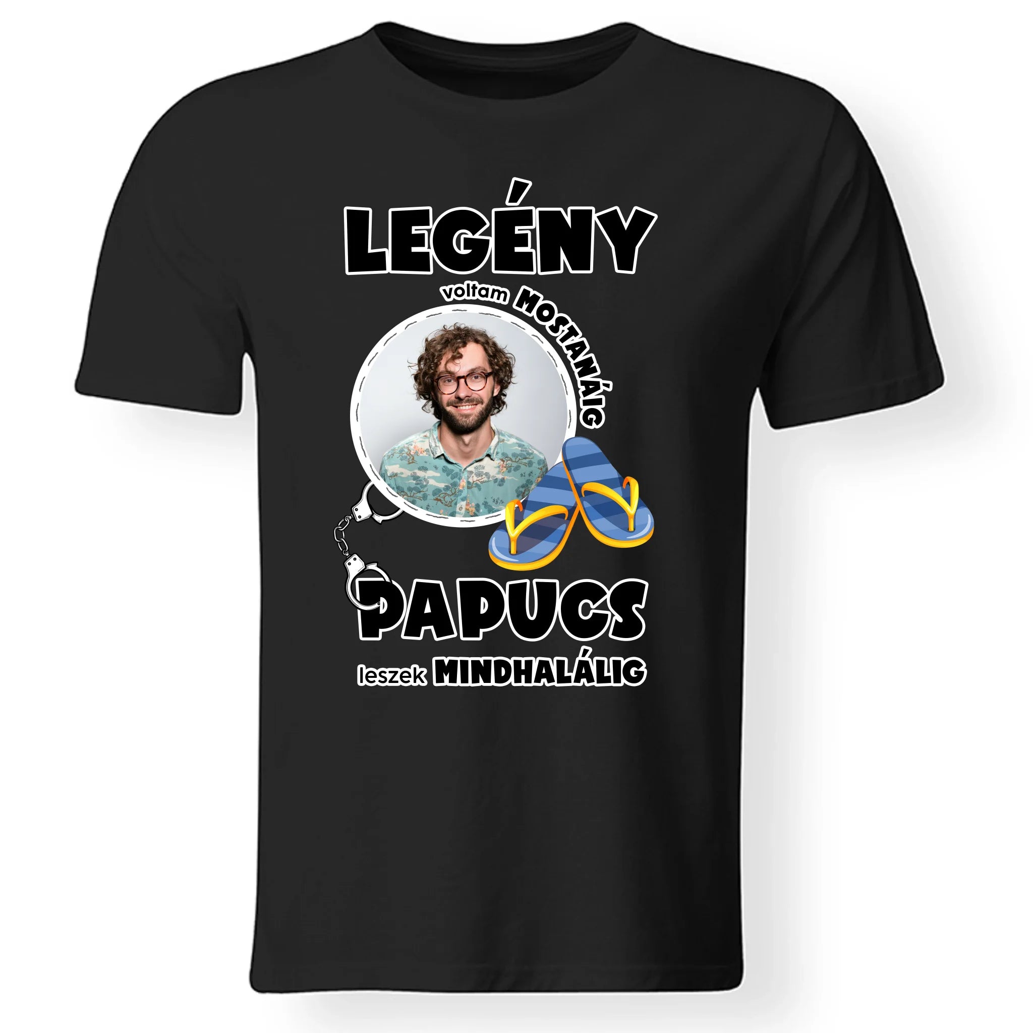 Legény voltam mostanáig saját képes legénybúcsús póló