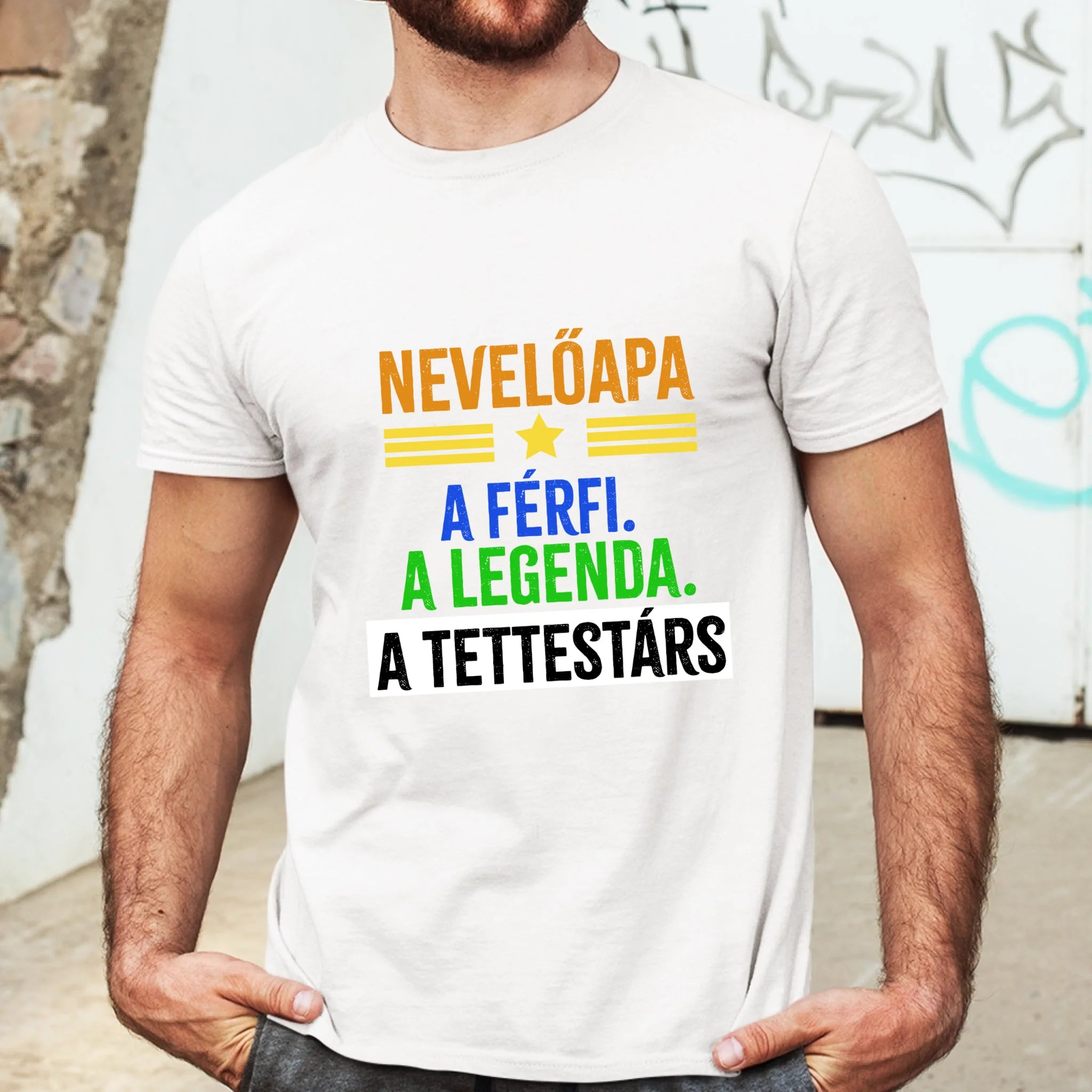 A tettestárs nevelőapa póló