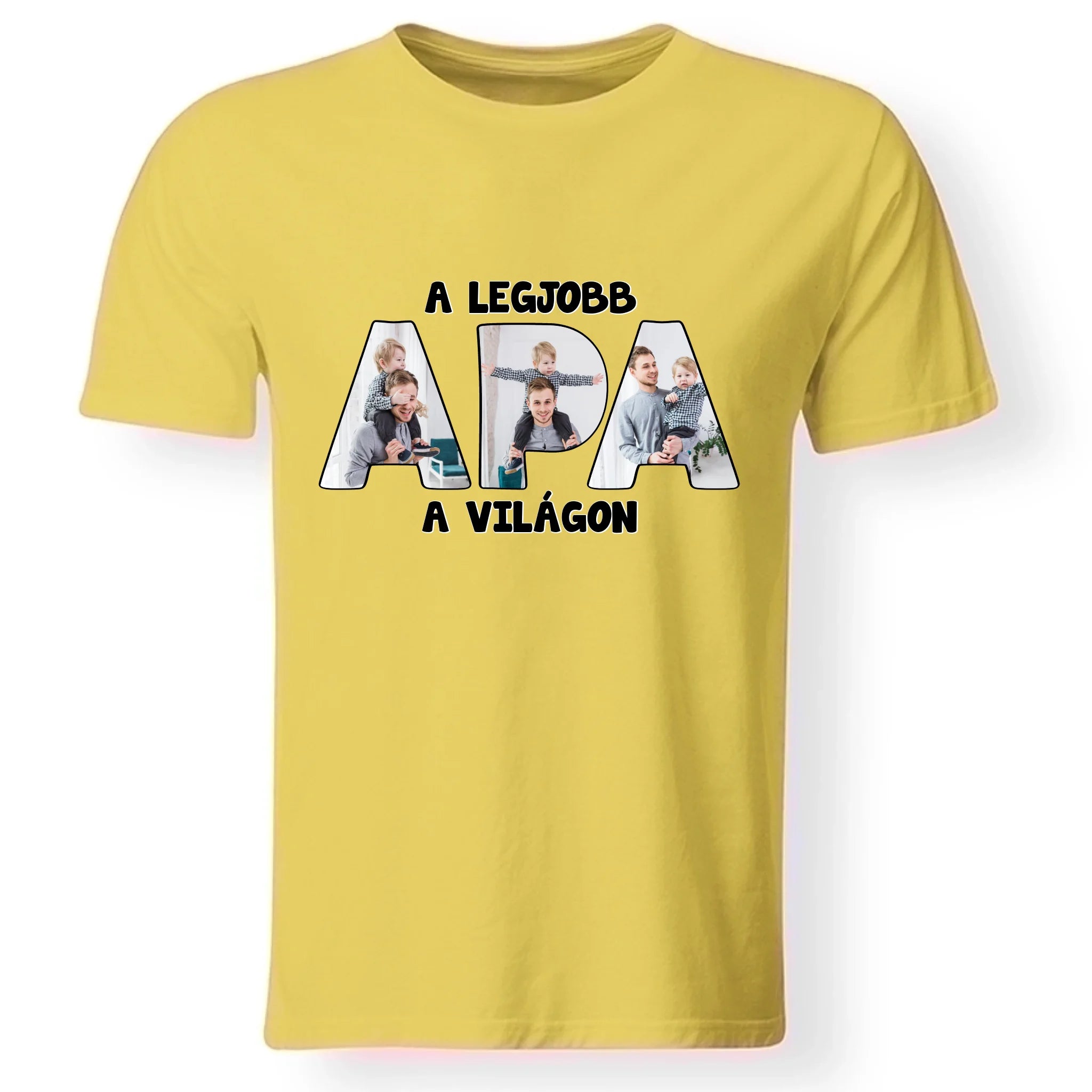 Apa formájú egyedi fényképes póló