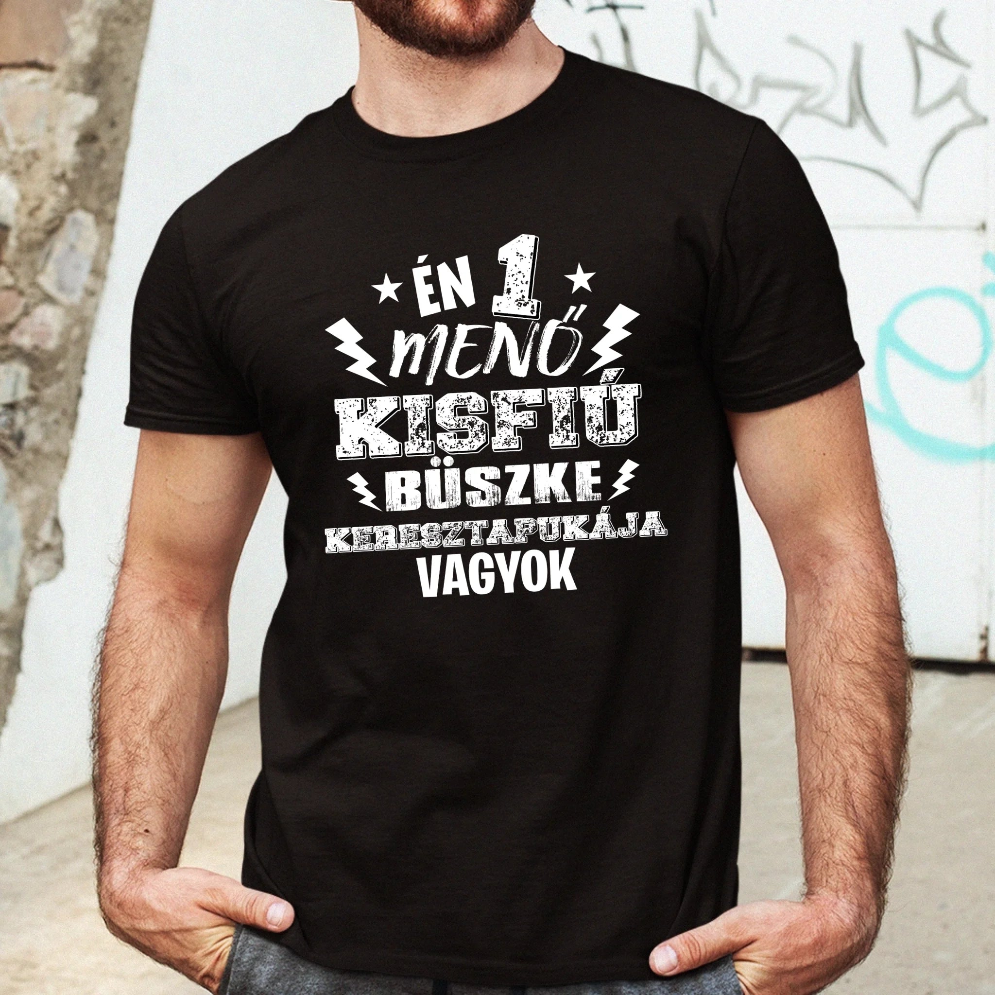 Ajándék keresztapáknak - Egy menő kisfiú keresztapukája férfi póló