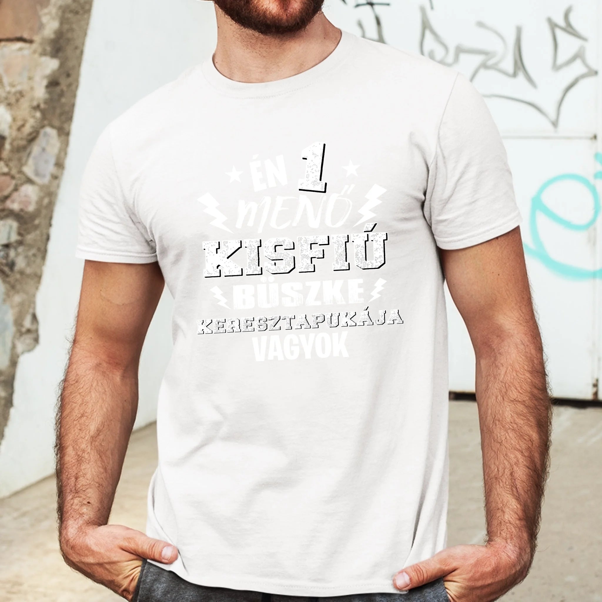 Ajándék keresztapáknak - Egy menő kisfiú keresztapukája férfi póló