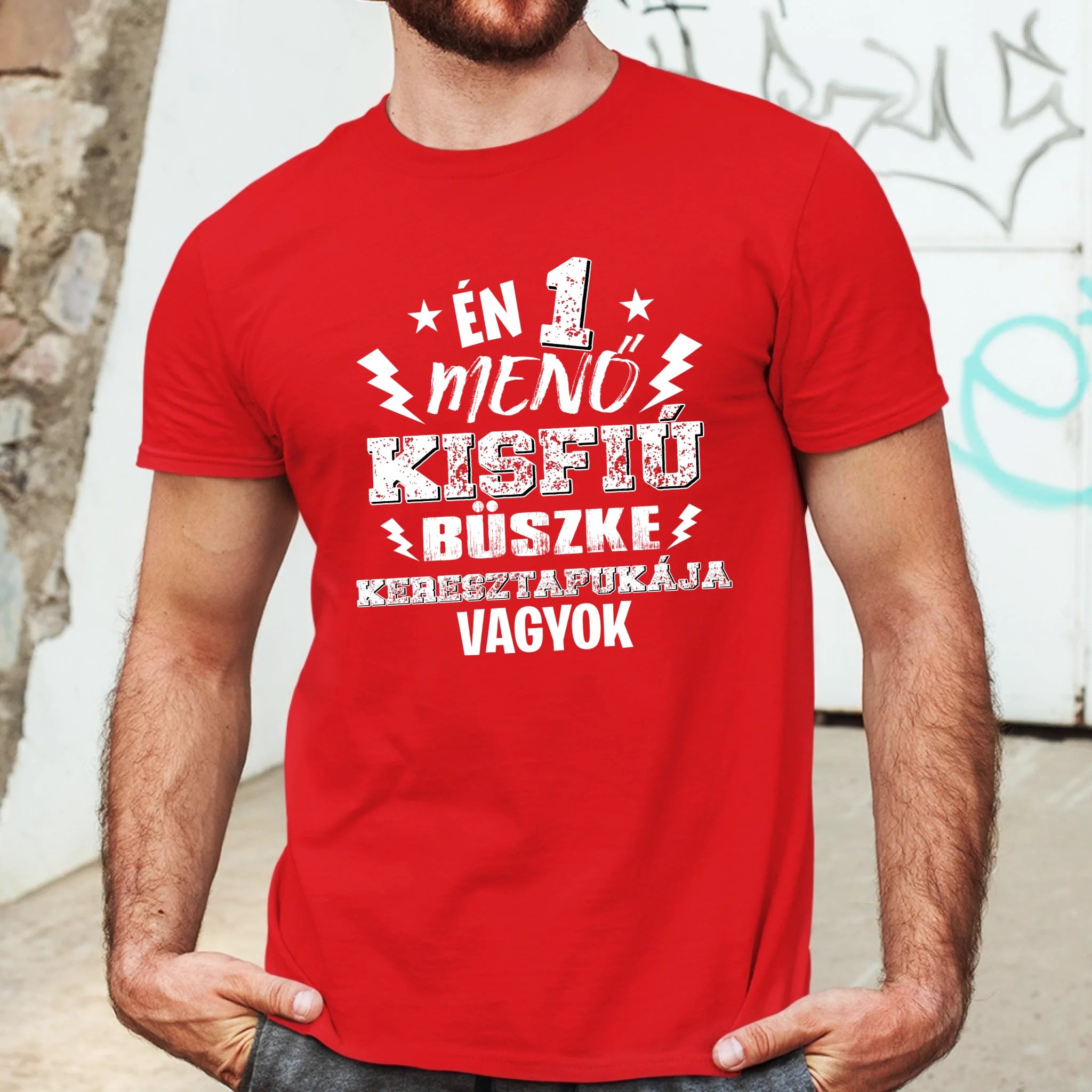 Ajándék keresztapáknak - Egy menő kisfiú keresztapukája férfi póló