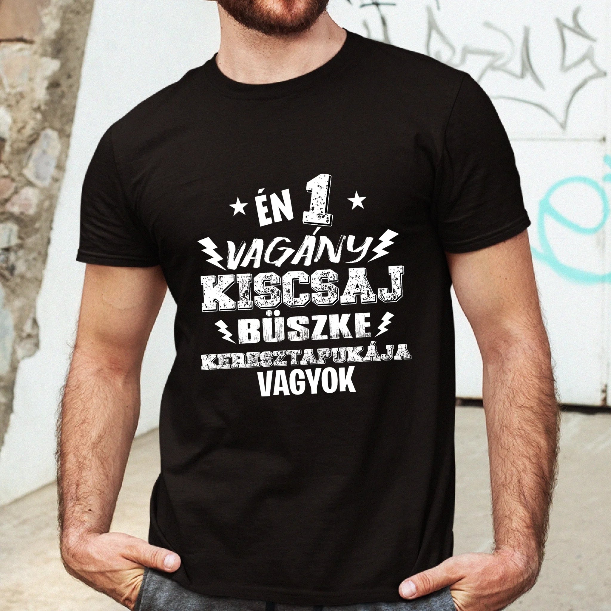 Ajándék keresztapáknak - Egy vagány kiscsaj keresztapukája férfi póló