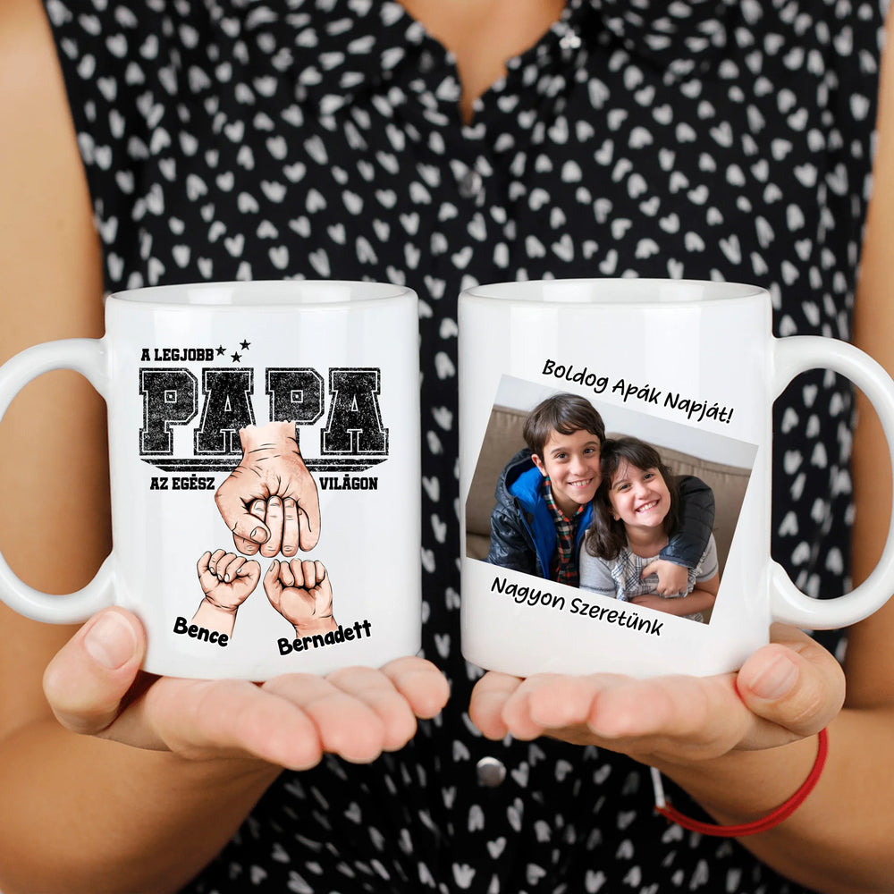 Ajándék Papáknak - Személyre szabható A legjobb Papa bögre