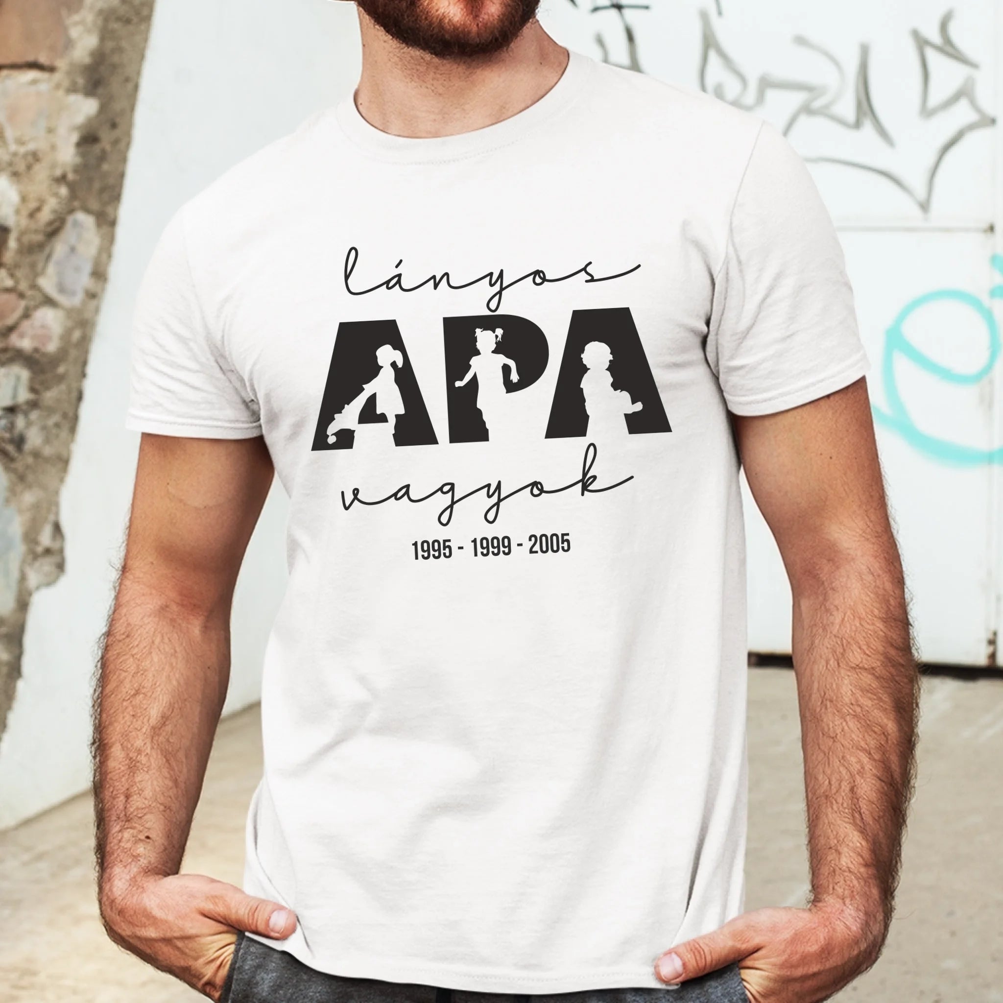 Ajándék Apáknak - Lányos Apa vagyok férfi póló