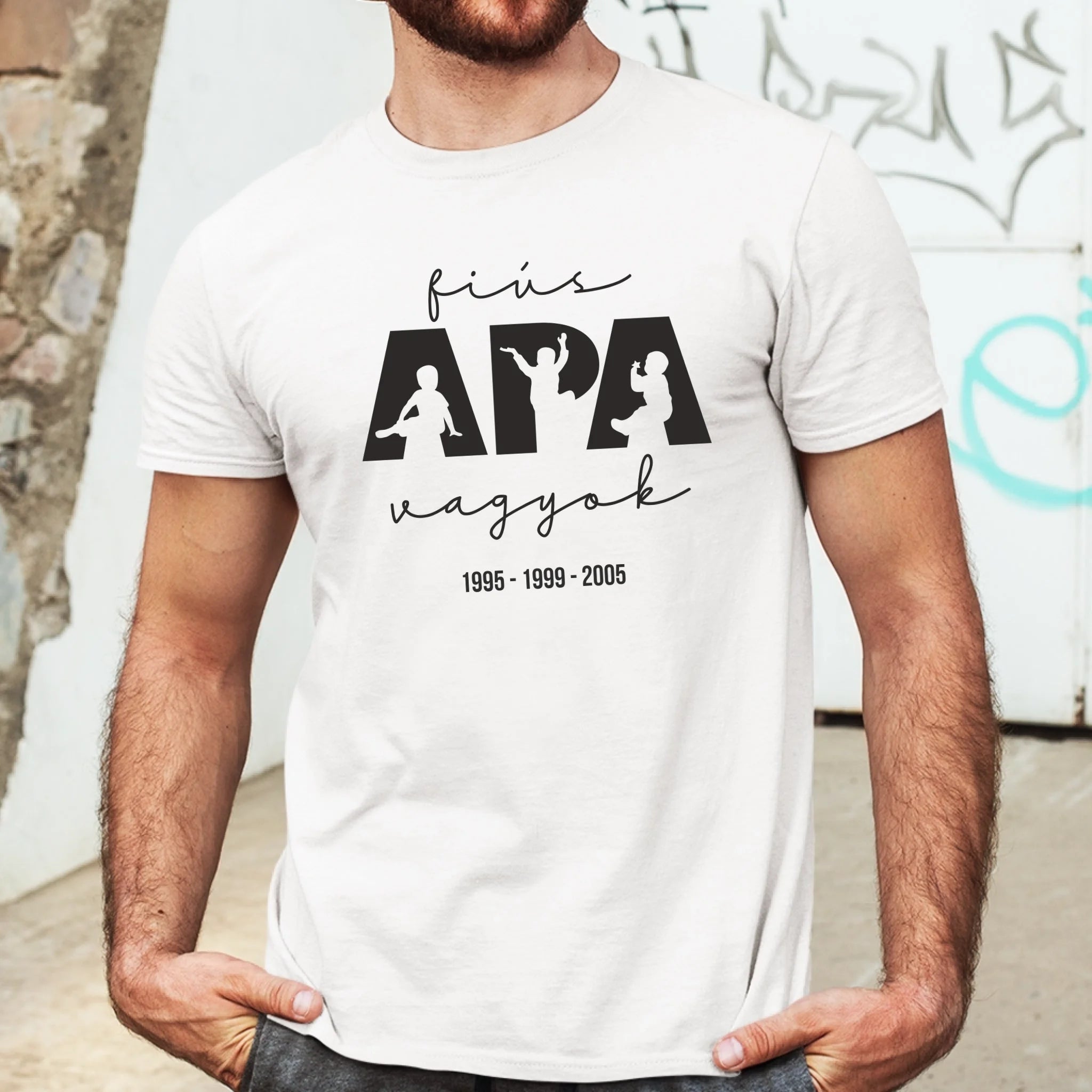 Ajándék Apáknak - Fiús apa vagyok férfi póló