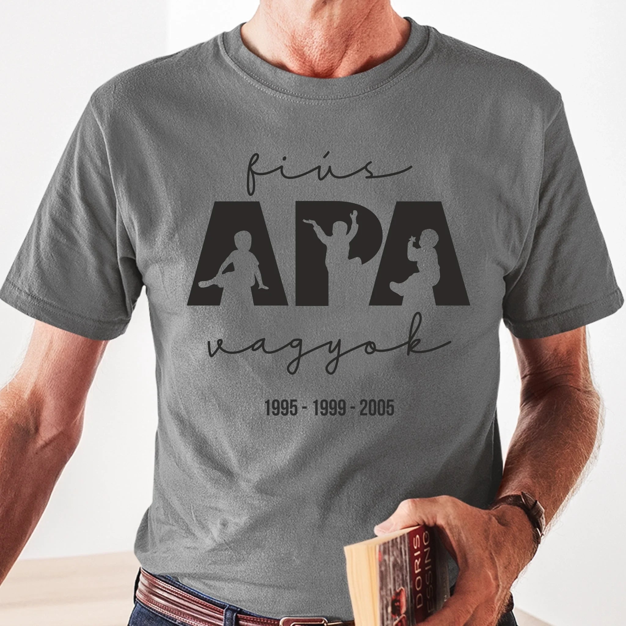 Ajándék Apáknak - Fiús apa vagyok férfi póló