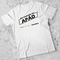 Boldog apák napját egyedi képes póló