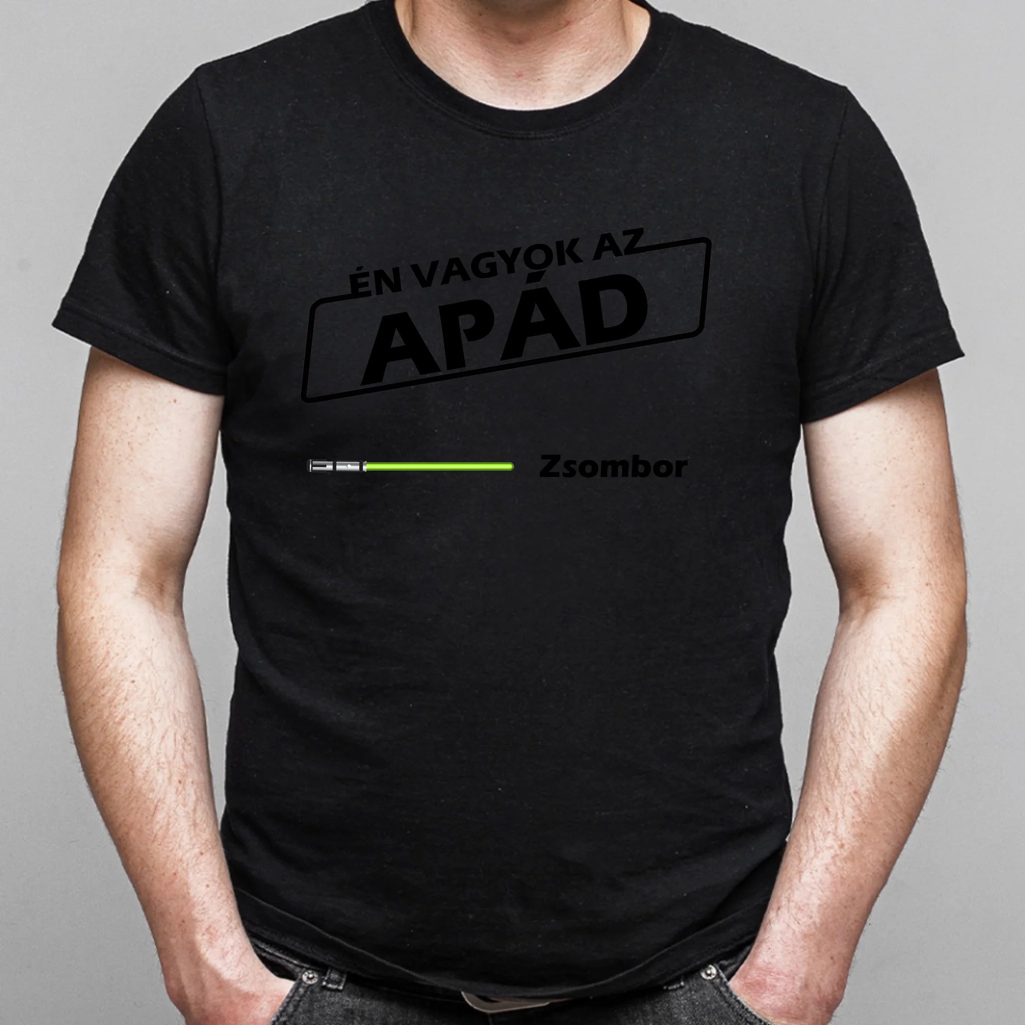 Egyedi neves ajándék póló apáknak kezes mintával