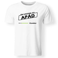 Egyedi neves ajándék póló apáknak kezes mintával