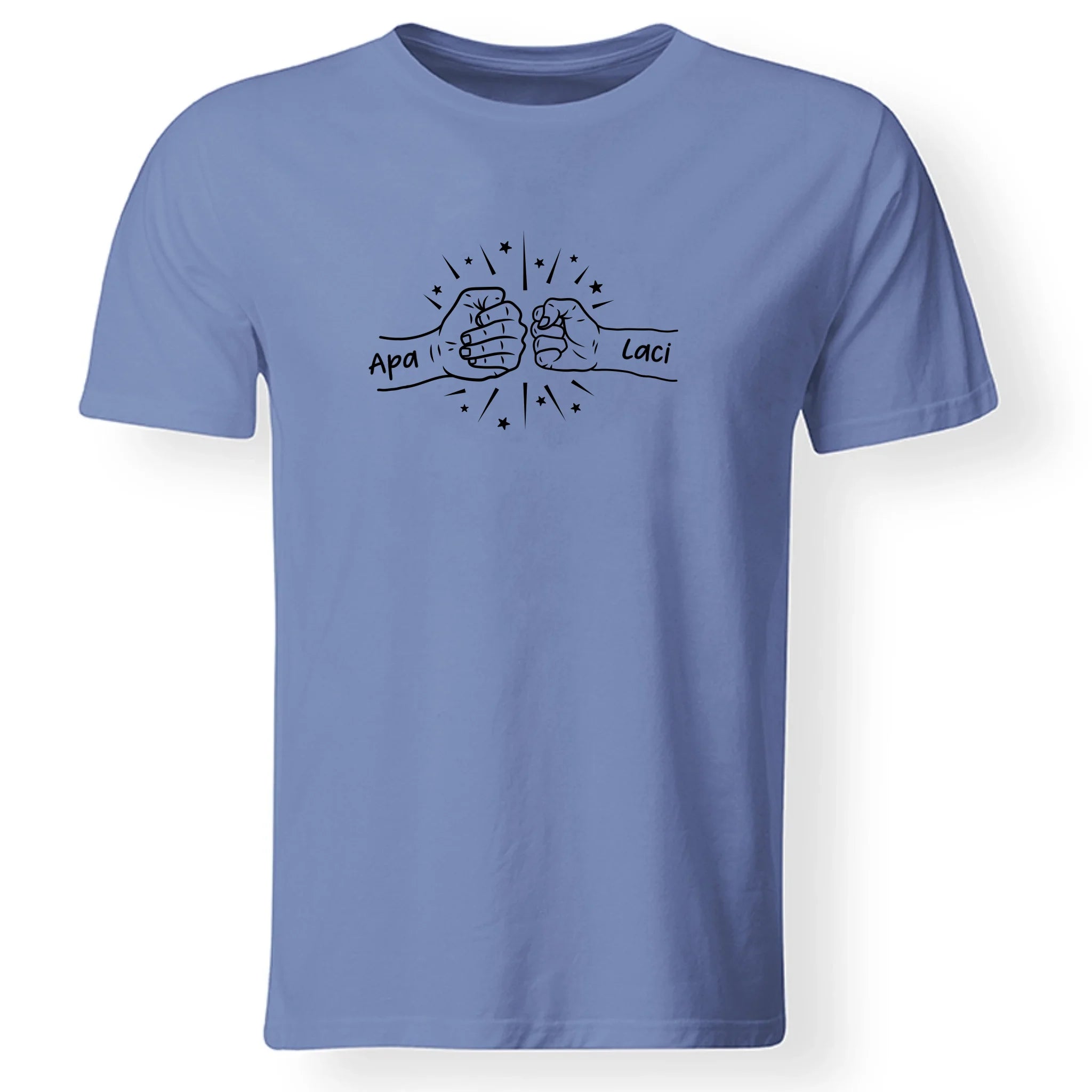 Egyedi neves ajándék póló apáknak kezes mintával