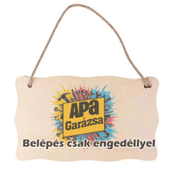 Egyedi ajándék dísztábla Apáknak és Papáknak szerkeszthető felirattal