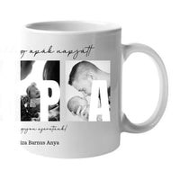 Ajándék Apáknak - Egyedi képes Apa szeretünk bögre