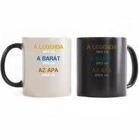 Egyedi évszámos ajándék apáknak A legenda, a barát, az apa bögre