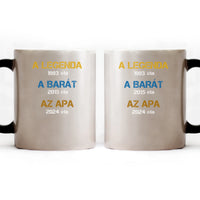 Egyedi évszámos ajándék apáknak A legenda, a barát, az apa bögre