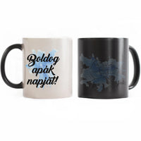 Ajándék Apáknak - egyedi neves bögre apáknak kezes mintával