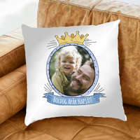 Boldog apák napját egyedi képes párna